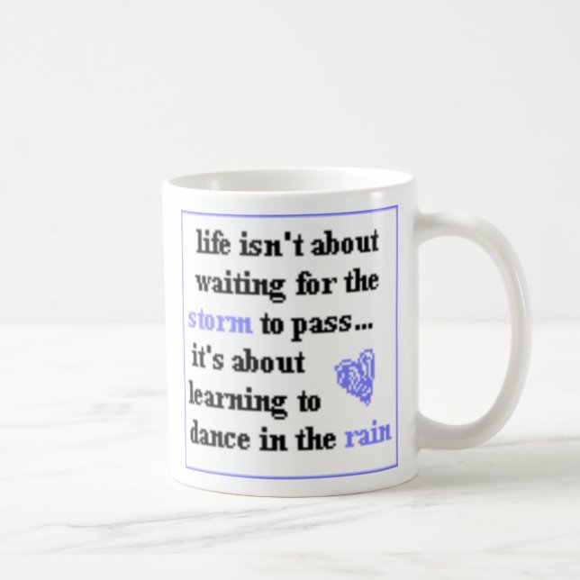 Dancing In The Rain Coffee Mug (Right)