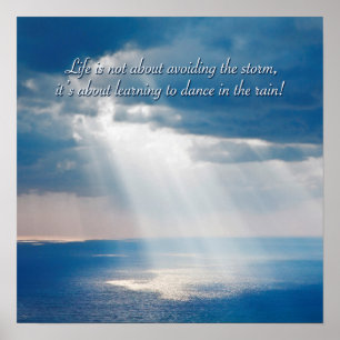 Dancing in the rain poster
