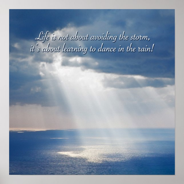 Dancing in the rain poster (Front)