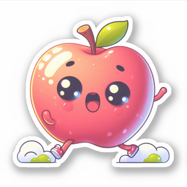 dancing kawaii apple (Front)