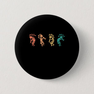 Dancing Kokopelli Southwestern Usa Native American 2 Inch Round Button