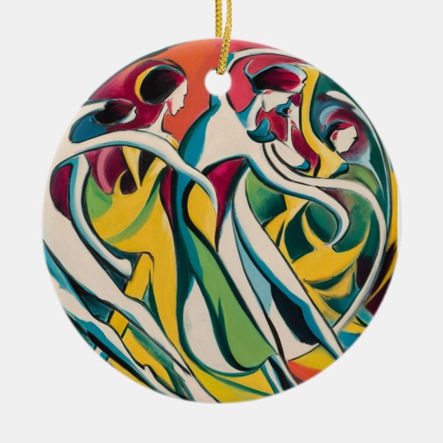 Dancing Ladies Ornament (Front)