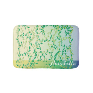 Dancing leaves bath mat