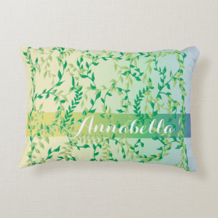 Dancing leaves decorative pillow