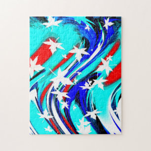 Dancing leaves jigsaw puzzle