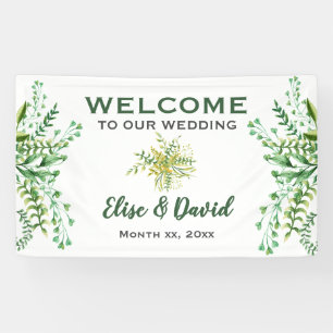 Dancing Leaves - Wedding Reception Hanging Banner