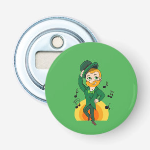 Dancing leprechaun, St. Patrick's Day cartoon Bottle Opener