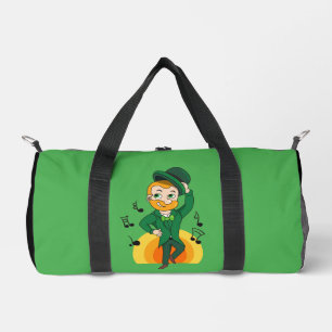 Dancing leprechaun, St. Patrick's Day cartoon Duffle Bag