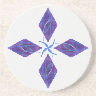 Dancing Lights Fractal Art Coaster