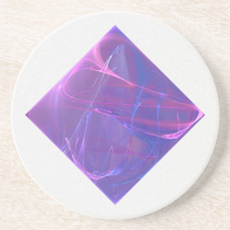 Dancing Lights Fractal Art Coaster