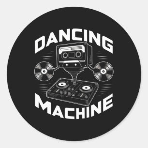 Dancing Machine Robot For Boys And Girls 1 Classic Round Sticker