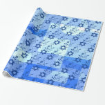 Dancing Magen David Wrapping Paper<br><div class="desc">Lively Wrapping Paper</div>