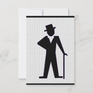 Dancing Man Bachelor Party Invitation