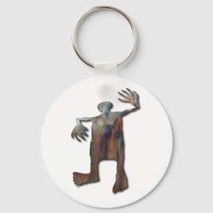 Dancing Man copper Keychain