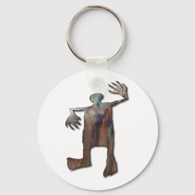 Dancing Man copper Keychain (Front)