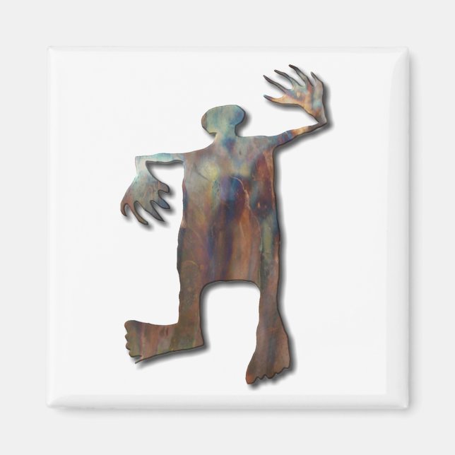 Dancing Man copper Magnet (Front)