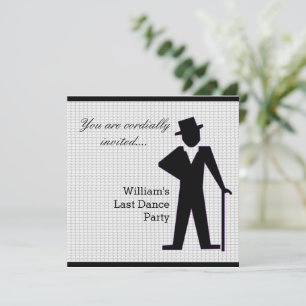 Dancing Man Customizable Invitation
