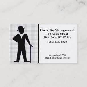 Dancing Man Customizable Text Business Card