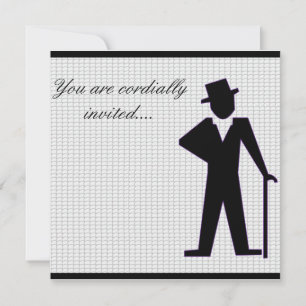 Dancing Man Invitation