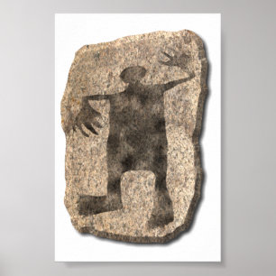 Dancing Man stone Poster