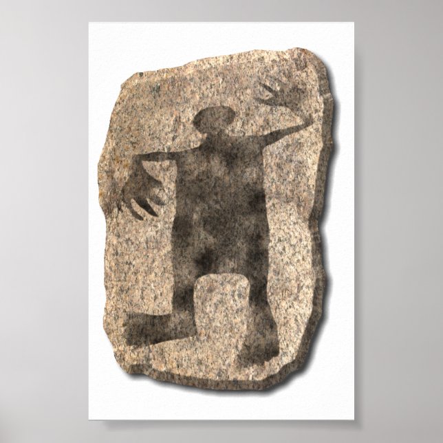 Dancing Man stone Poster (Front)