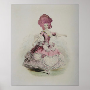 Dancing Marie Antoinette 24x20"- (Size Options) Poster