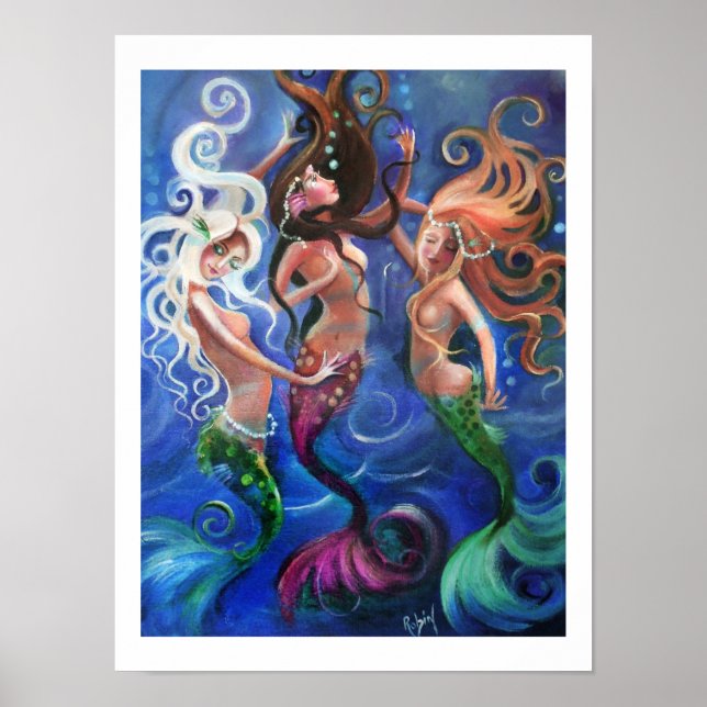 Dancing Mermaids Poster (Front)