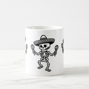 Dancing Mexican Skeleton Coffee Mug