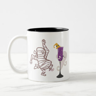 Dancing Mummy Mug - Halloween Witch Hat & Goblins