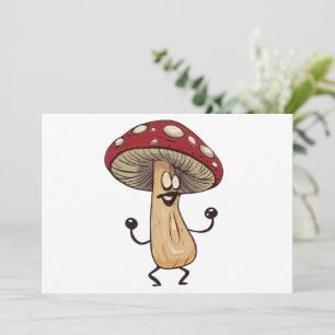 Dancing Mushroom Invitation