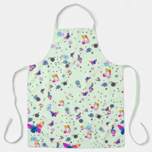 Dancing Music of Colours on Green Apron