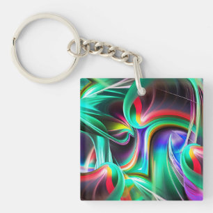 Dancing Neon Lights Keychain