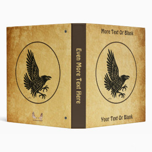 Dancing Norse Raven Binder