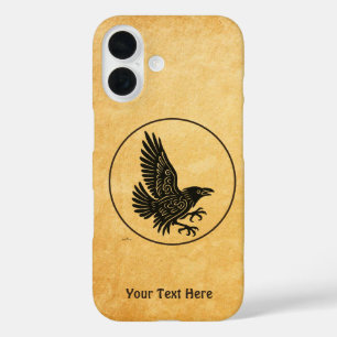 Dancing Norse Raven iPhone 16 Case