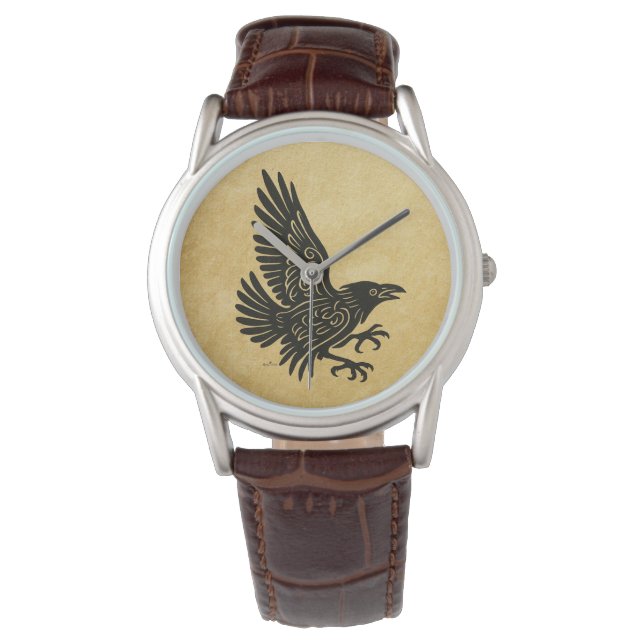Dancing Norse Raven Watch (Front)