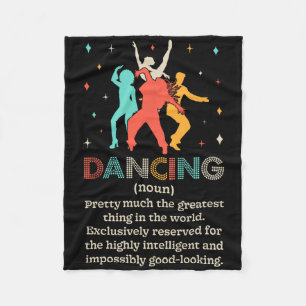 Dancing Noun Definition Funny Dancer Dance Diction Fleece Blanket