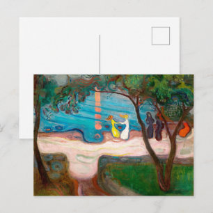 Dancing on a Shore   Edvard Munch   Postcard