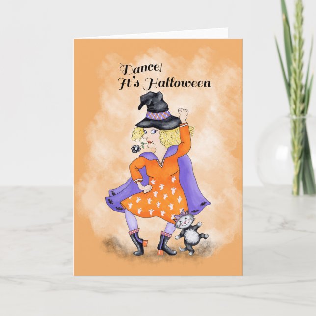 Dancing on Halloween  Card (Front)