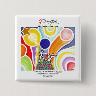 Dancing On Moonbeams 2 Inch Square Button