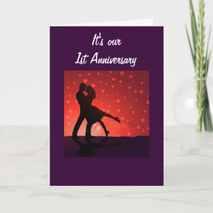 DANCING ON OUR 1st ANNIVERSARY Card
