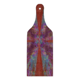 Dancing on Red Abstract Design Cutting Board