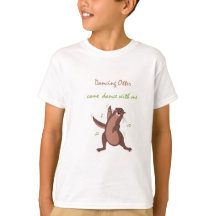 dancing otter Kids Basic T-Shirt