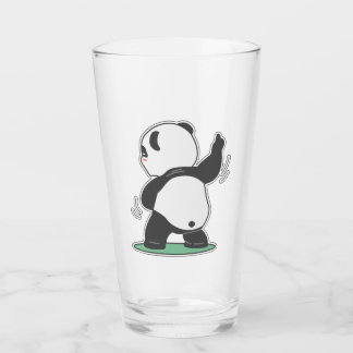Dancing panda back glass