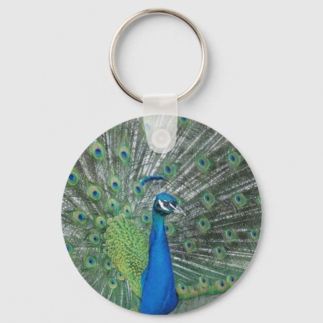 Dancing Peacock Keychain (Front)