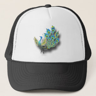 Dancing Peacock Trucker Hat