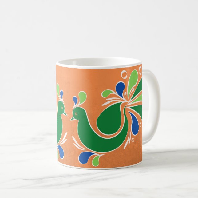 Dancing Peacocks Mug (Front Right)