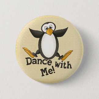 Dancing Penguin 2 Inch Round Button