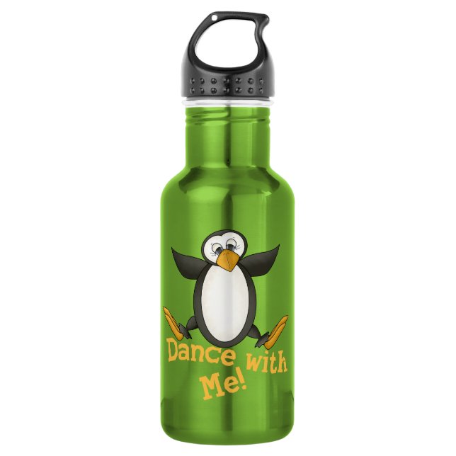 Dancing Penguin 532 Ml Water Bottle (Front)
