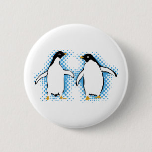 Dancing Penguins 2 Inch Round Button