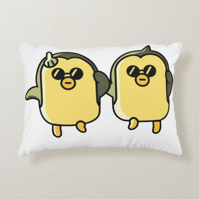 Dancing Penguins Accent Pillow (Front)